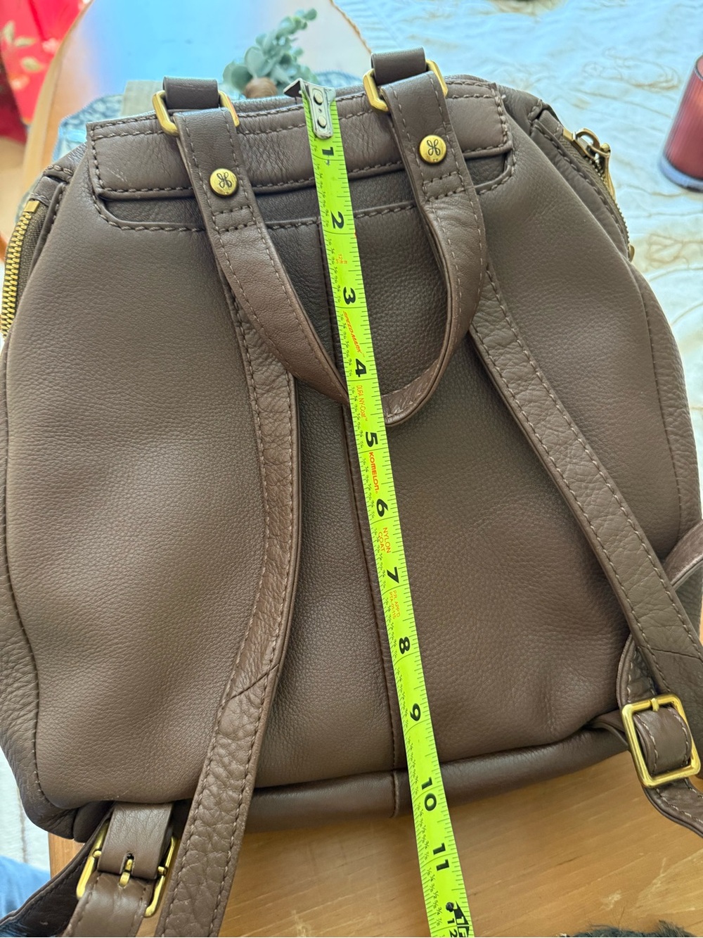 HOBO Tan Pebbled Leather Backpack - Picture 9 of 9